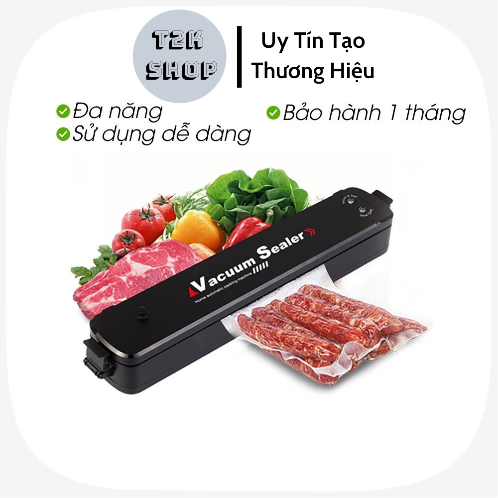 Máy Hút Chân Không Thực Phẩm Mini Gia Đình Vacuum Sealer - Máy Ép Chân Không Kiêm Hàn Miệng Túi Đa Năng