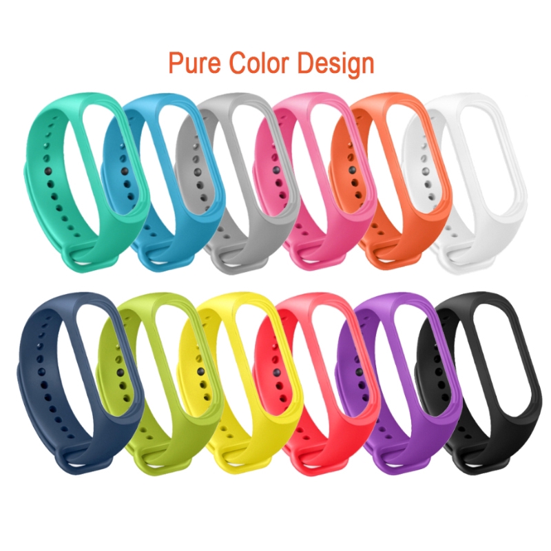 Replacement Wrist Strap For Xiaomi mi band 3 &amp; 4,  Silicone Sport Strap Bracelet for Miband