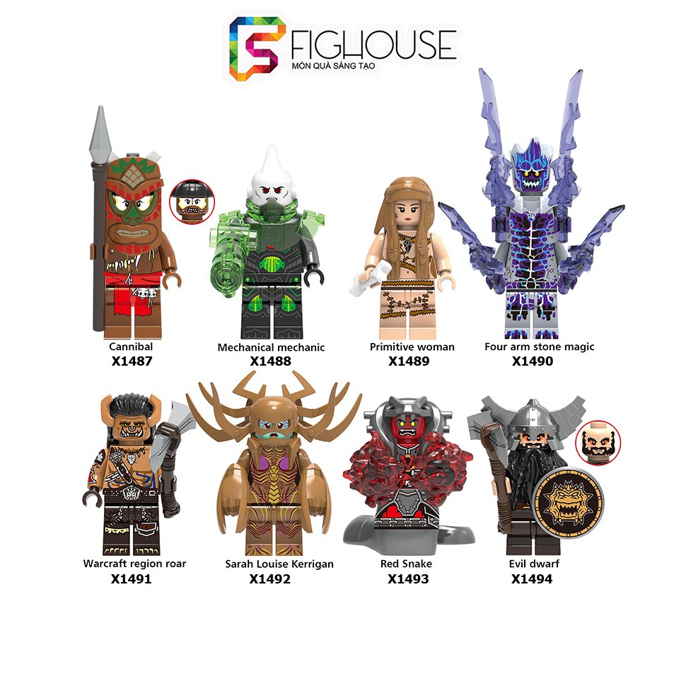 Đồ chơi lắp ráp nhân vật minifigures Warcraft, Starcraft X0285 (chọn 1 nhân vật)