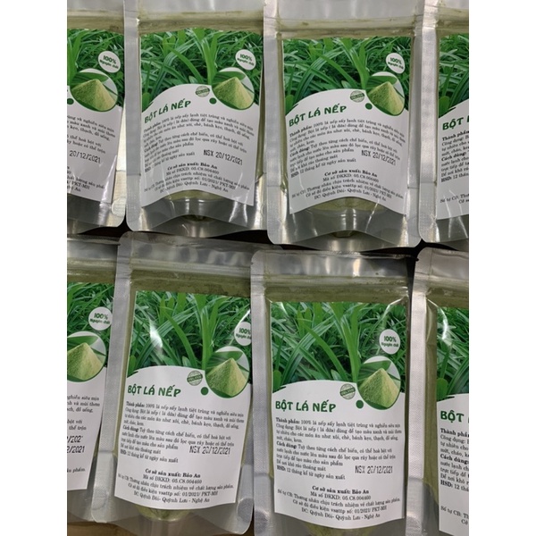 Bột lá dứa ( lá nếp) gói 50gr