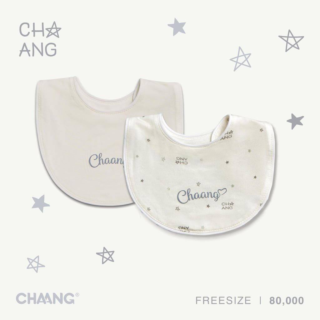 [CHAANG] Set 2 yếm tròn sơ sinh cho bé hãng Chaang, BST Chaang Dreamy 2021