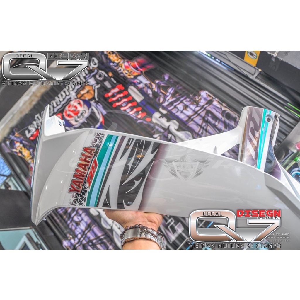 Tem Rời Sirius 110 trắng xanh