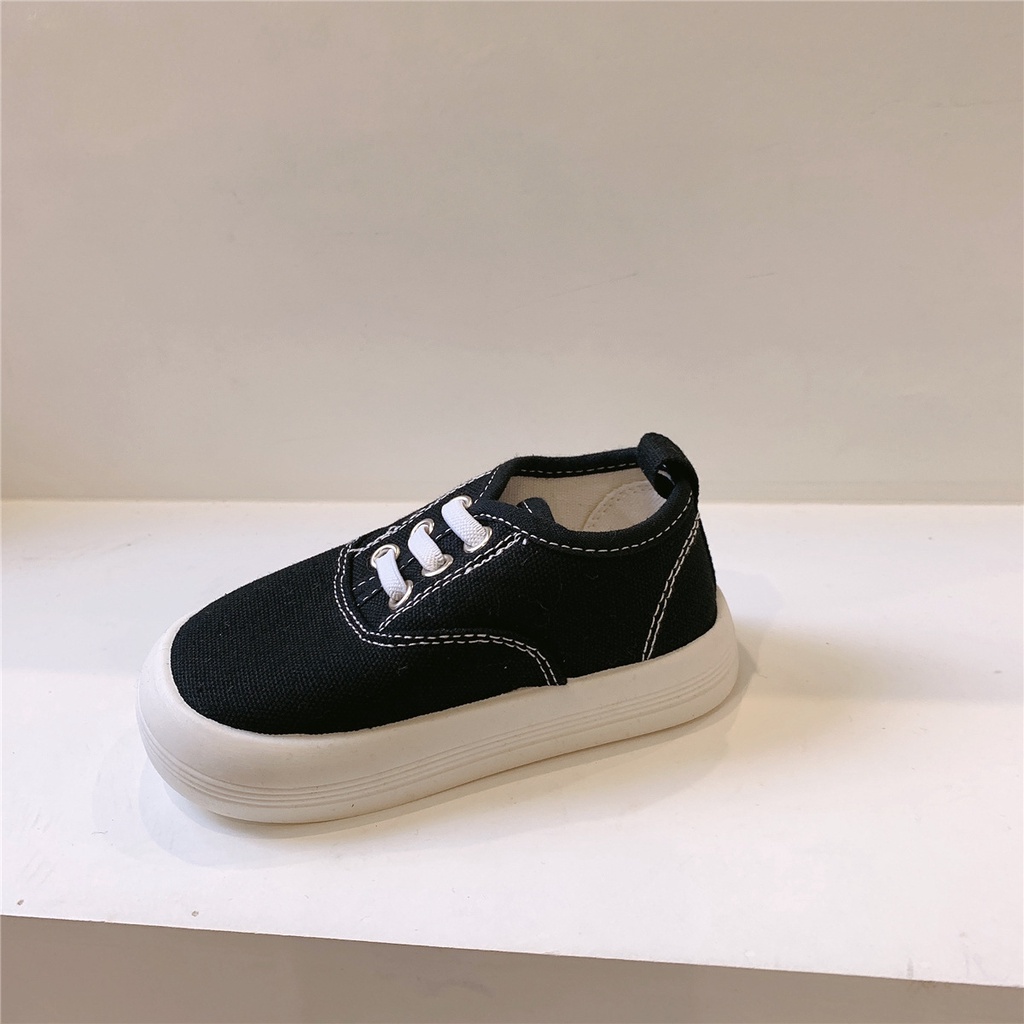 Giày Lười Vải Canvas Cổ Thấp Màu Sắc Ngọt Ngào Thời Trang Xuân Thu Cho Bé Trai Và Gái Pine039