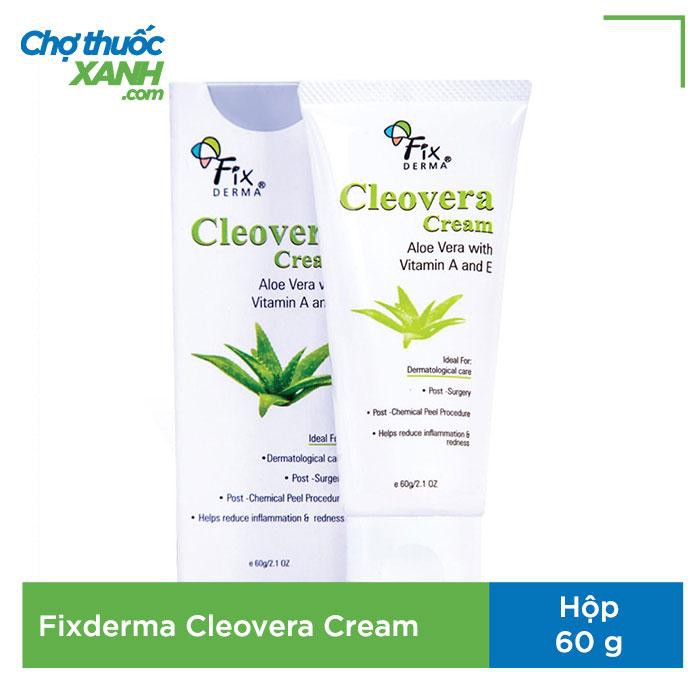 Kem dưỡng da Fixderma Cleovera Cream nuôi dưỡng làn da dẻo dai, mịn màng, Tuýp 60g