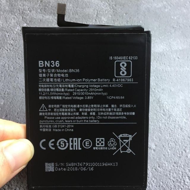 Thay pin Mi 6X, Mi6X, BN36, 3010mAh 100%