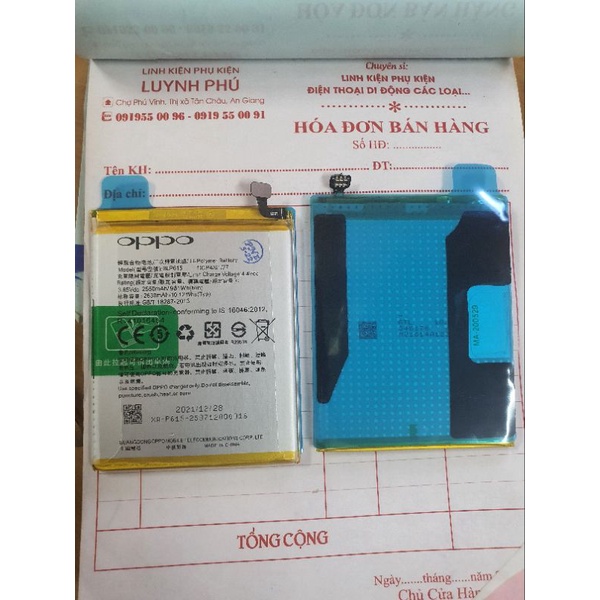 Pin oppo neo 9 A37 BLP615 2630mAh zin bao test đổi trả