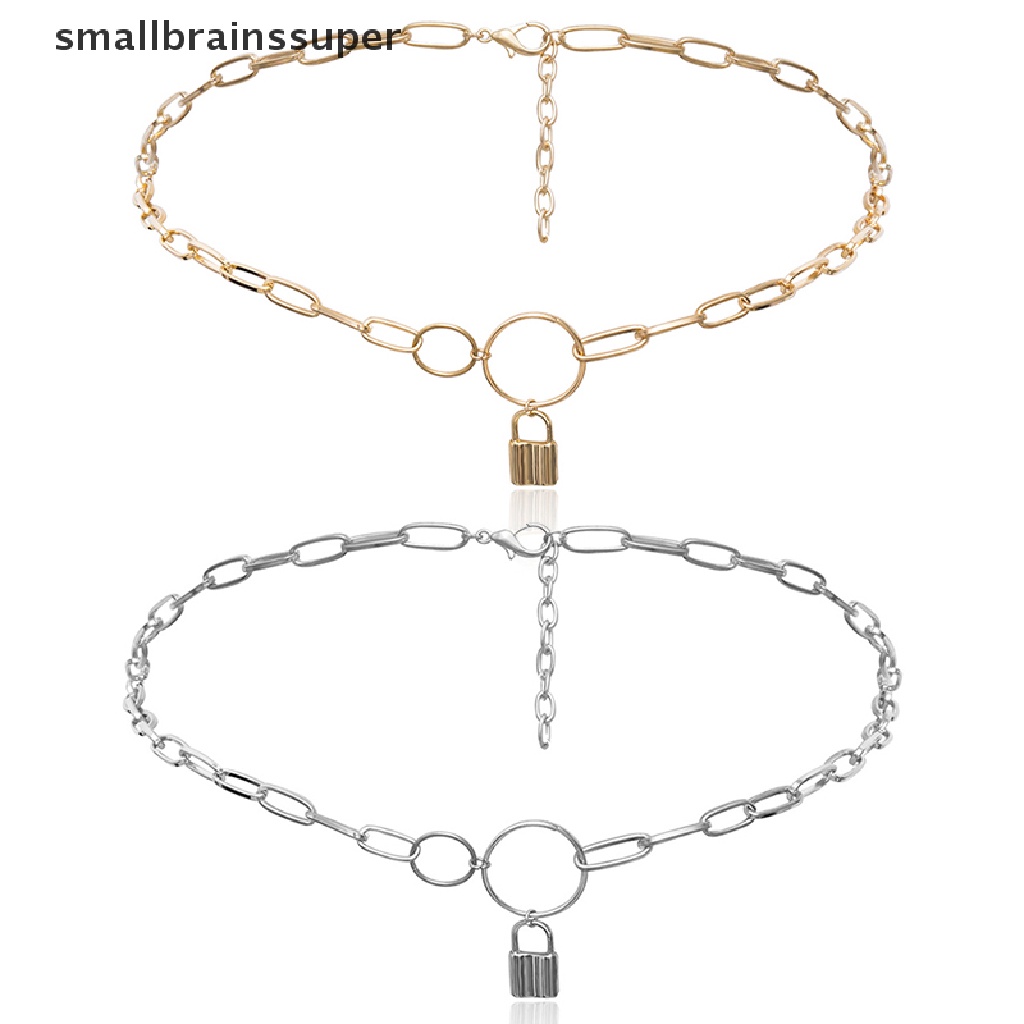 Thắt Lưng Dây Xích Khóa Kim Loại Goth Nhỏ Cho Nữ