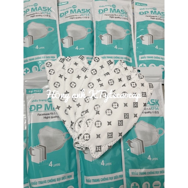 (COMBO) 5 CHIẾC Khẩu trang KF94  Mask 4 Lớp Chống Bụi Mịn Và Kháng Khuẩn Hàng Cao Cấp