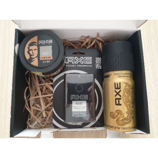 Combo bộ 3 AXE (xịt toàn thân 150ml, nước hoa 17ml, pomade 75g)