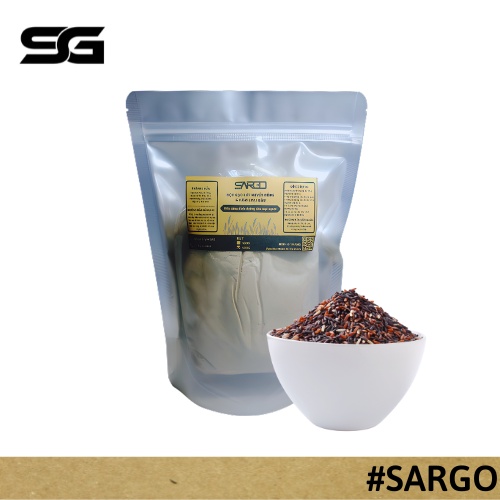 Bột Gạo Lứt SarGo mix Mè Đen Rang Xay Nguyên Chất (20g/200g/500g).