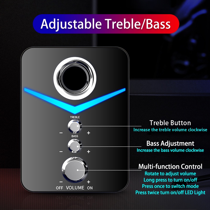 Loa Bluetooth Âm Thanh Siêu Trầm Cho Máy Tính/Laptop/TV