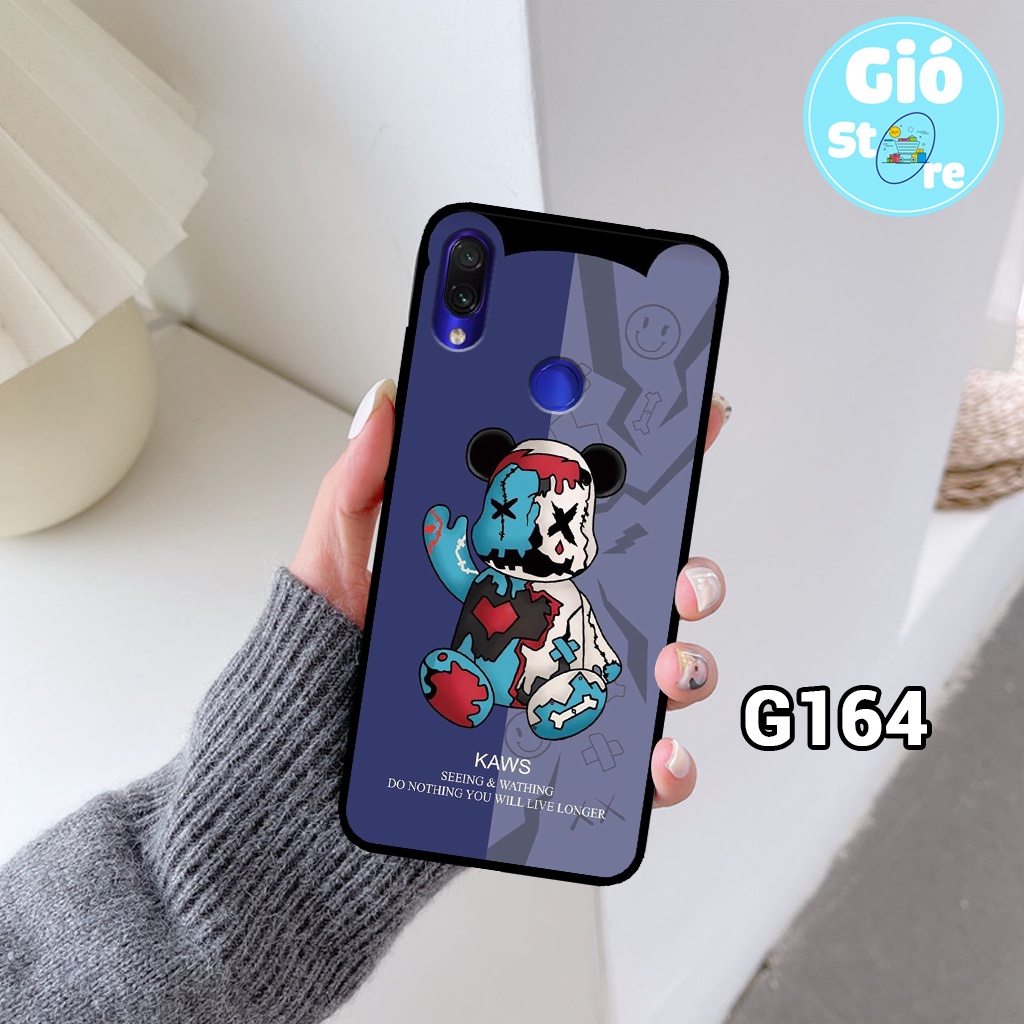 Ốp lưng XIAOMI REDMI NOTE 7 / REDMI 7 hình gấu bear brick,kaws seeing bền đẹp – ốp nhựa chống trầy,chống va đập