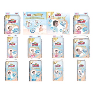 Bỉm Goon Mommy Kiss mẫu mới dán,quần s62,m56,l48,xl44,M54,L44,XL40,XXL34,XXXL24