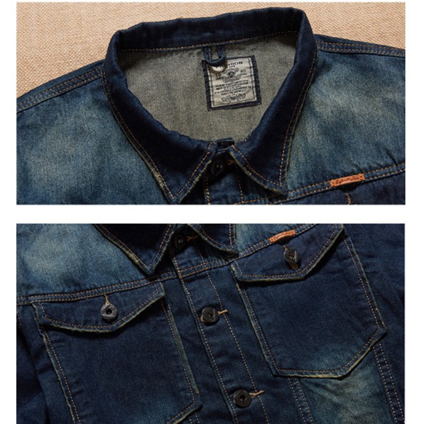 Áo jean nam khoác ngoài size lớn big size cho người béo