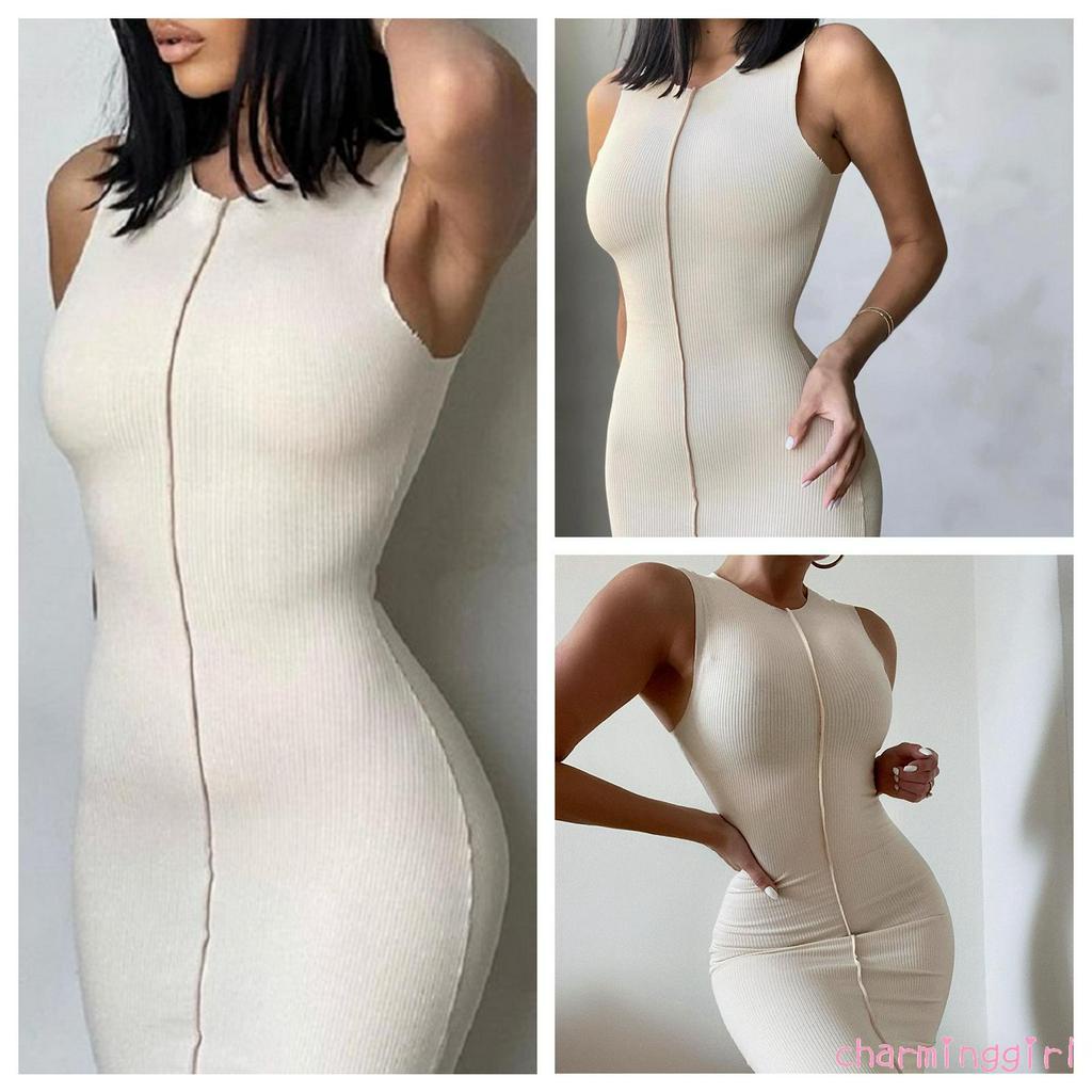 Đầm Ôm Dáng Không Tay Thời Trang Dành Cho Nữ