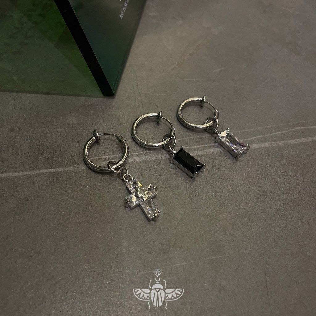 Khuyên Tai Dạng Kẹp Đính Đá Zircon Không Cần Lỗ Mẫu Mới 2022 Cho Cặp Đôi