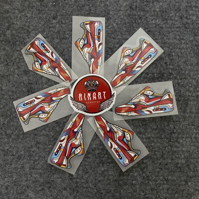 - Decal Logo Sticker Patch in áo ủi trực tiếp lên vải hình