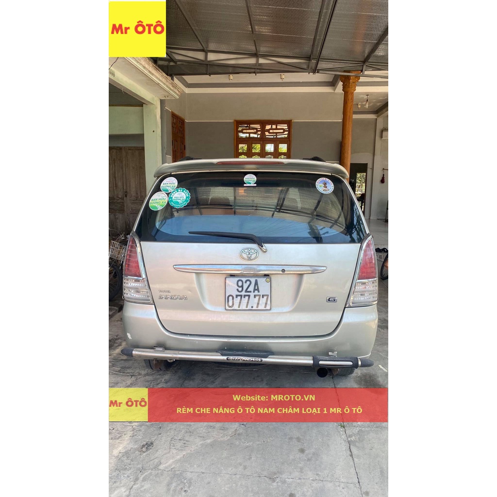 Rèm che nắng ghế 3 Xe Toyota Innova 2006 2007 2008 2009 2010 2011 2012 2013 2014 2015 Loại 1 Mr.OTO. Bảo Hành 24 tháng.