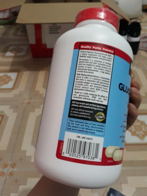 viên uống 375 viên Glucosamine Mỹ (cam kết chính hãng costco 100%)