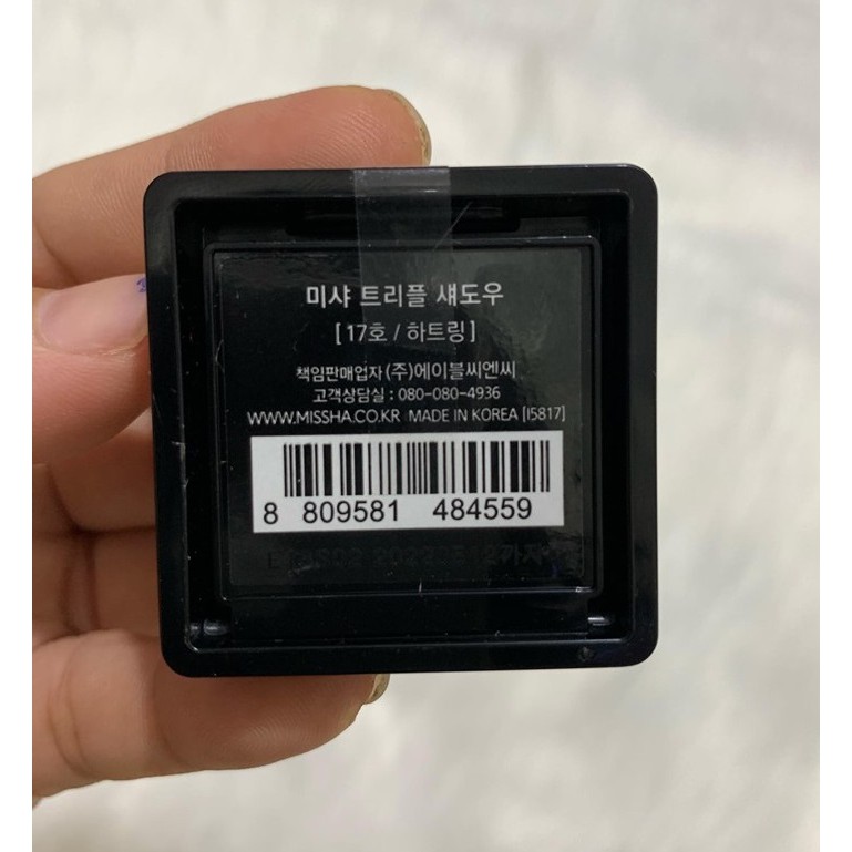 Phấn Mắt 3 Màu Missha Triple Shadow version 1.5g.