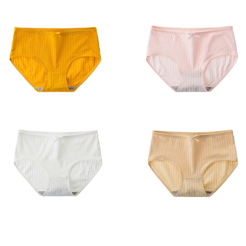 Quần lót bằng vải cotton màu đơn giản dành cho nữ