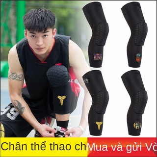FĐồ bảo hộ bóng rổ miếng đệm đầu gối tổ ong xà cạp nam Curry Owen James dài chạy kem chống nắng
