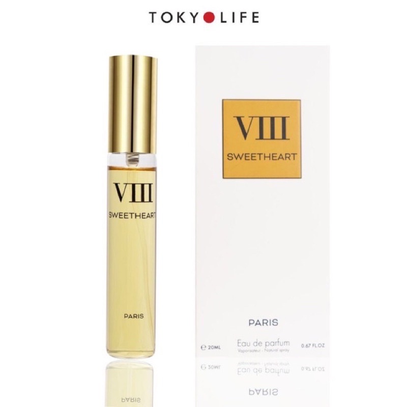 Nước hoa Pháp [ số 8] SWEETHEART Eau de parfum 20ml-24ml new made in France dành cho nữ