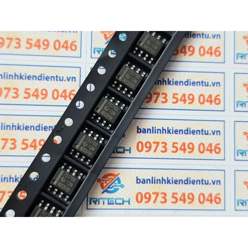 75176B, SN75176BDR, SN75176 IC Giao Tiếp Truyền Thông SOP-8