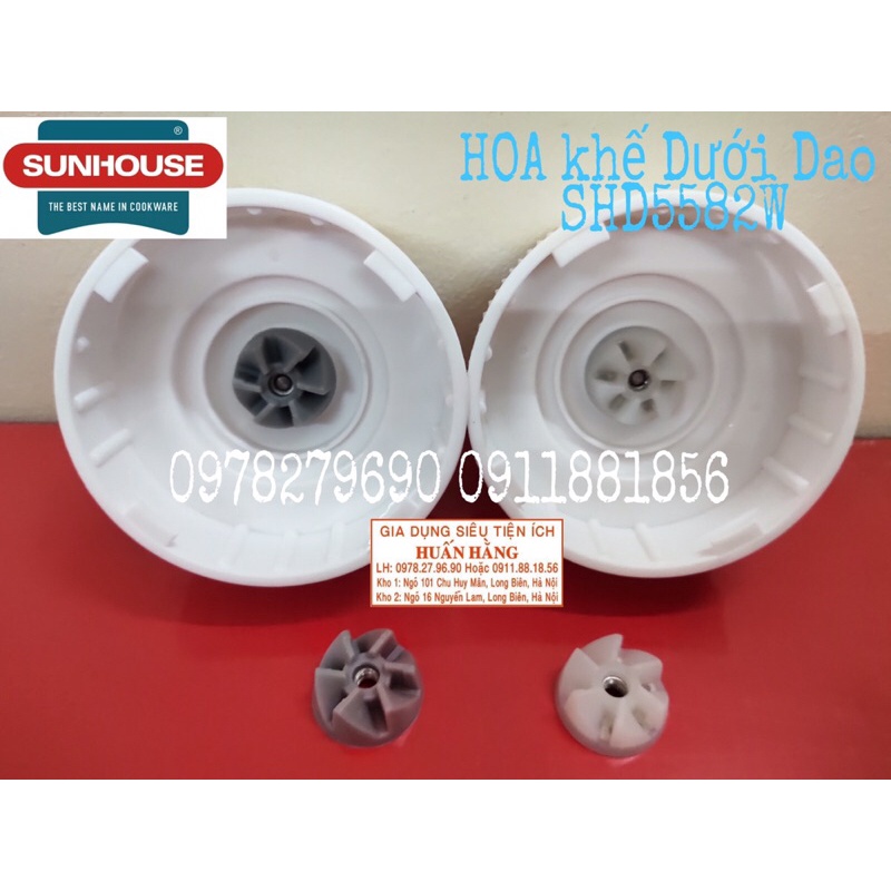 LINH KIỆN HOA KHẾ DAO, ZOĂNG CAO SU VÀ DAO XAY MÁY XAY SINH TỐ SHD5582W SHD5582 SHD 5582