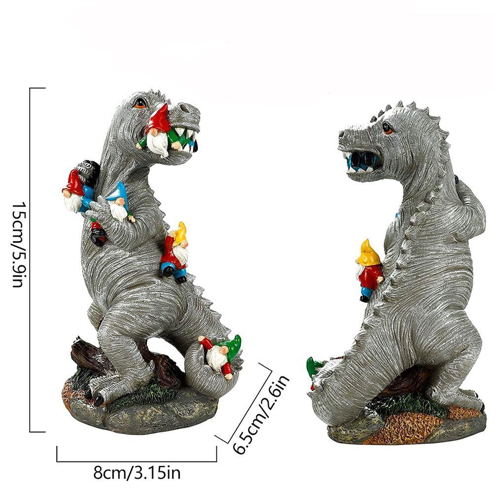 Mô Hình Khủng Long Ăn Gnomes Vui Nhộn Trang Trí Sân Vườn