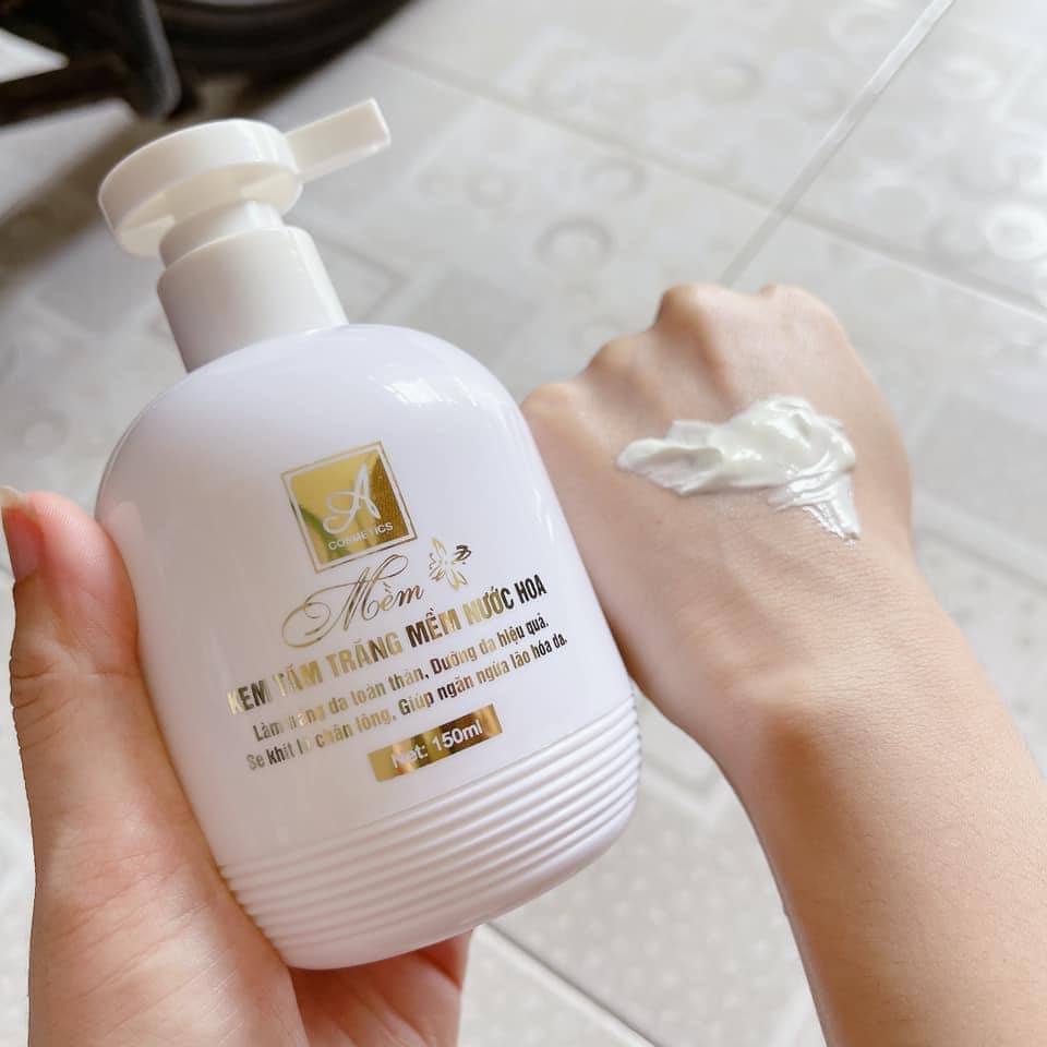 Tắm trắng mềm nước hoa a cosmetic 150ml dưỡng trắng da nhanh chóng hàng chính hãng