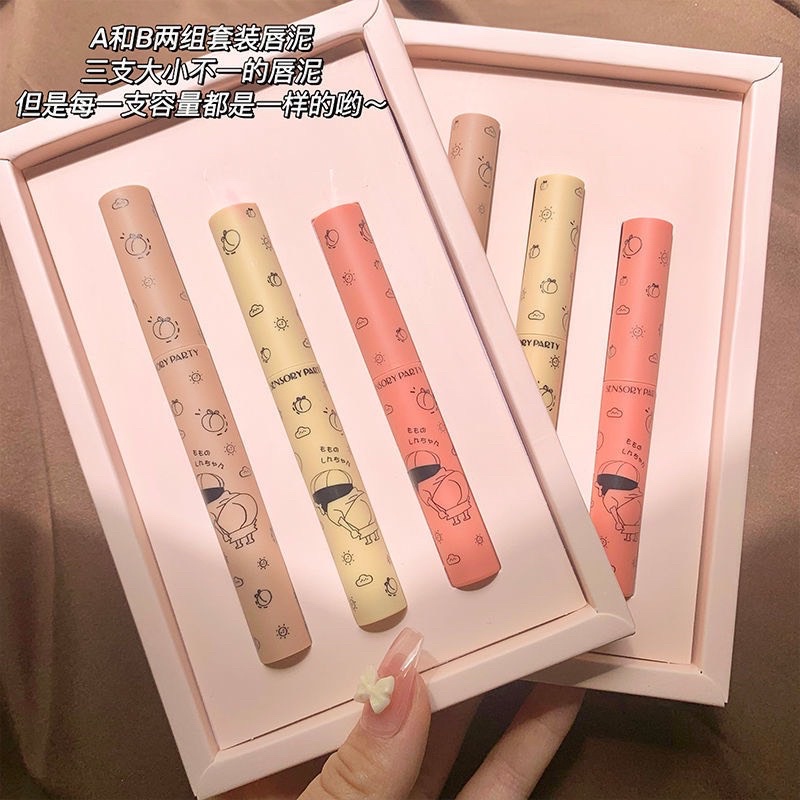 Sét 3 cây son kem mô.ng đào Shine cực xinh | BigBuy360 - bigbuy360.vn