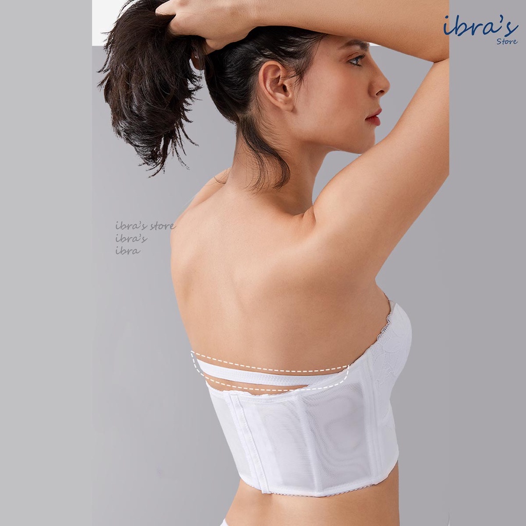 Áo Nâng Ngực Không Dây iBra's Store cài trước tạo khe sexy Áo Lót Bra quây cúp có Gọng sườn cài sau quyến rũ Corset A16
