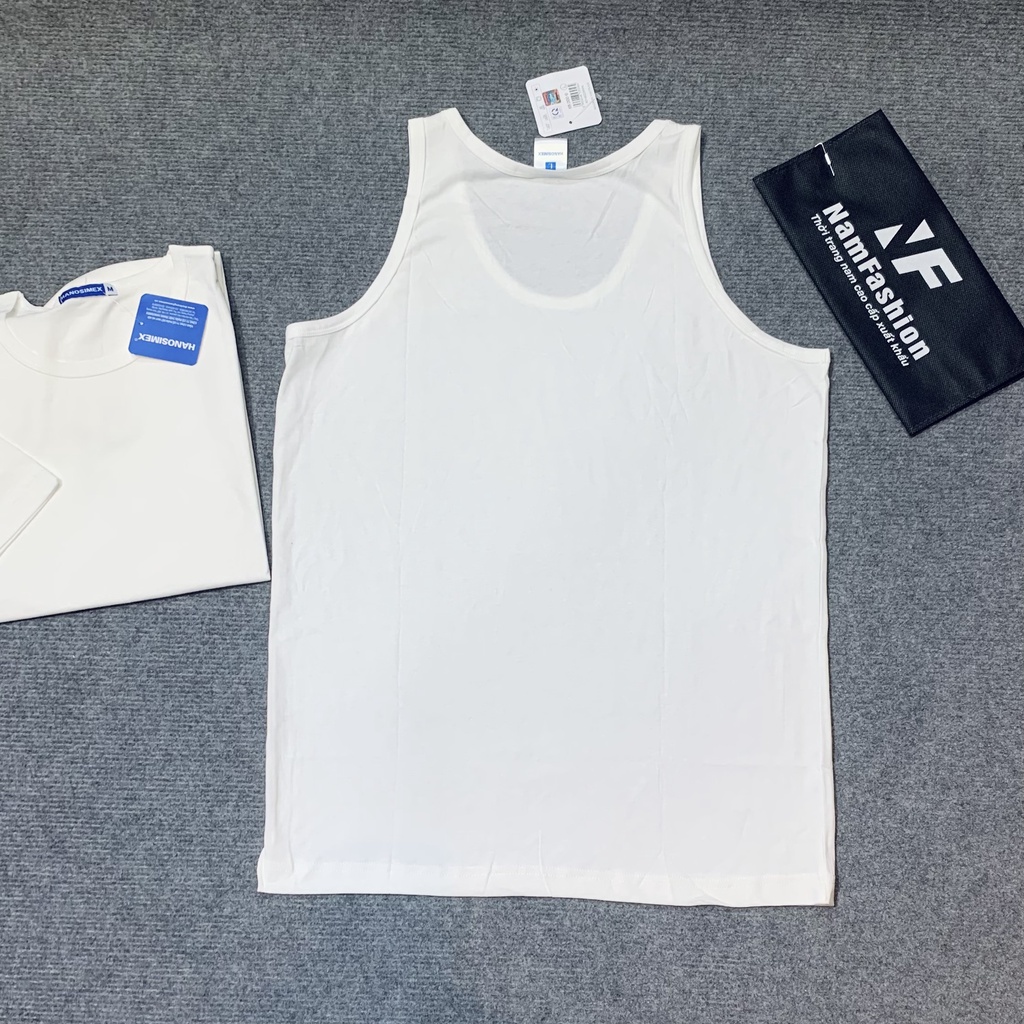 Áo ba lỗ nam, áo may ô nam hanosimez hàng công ty, cotton 100% mềm thoáng