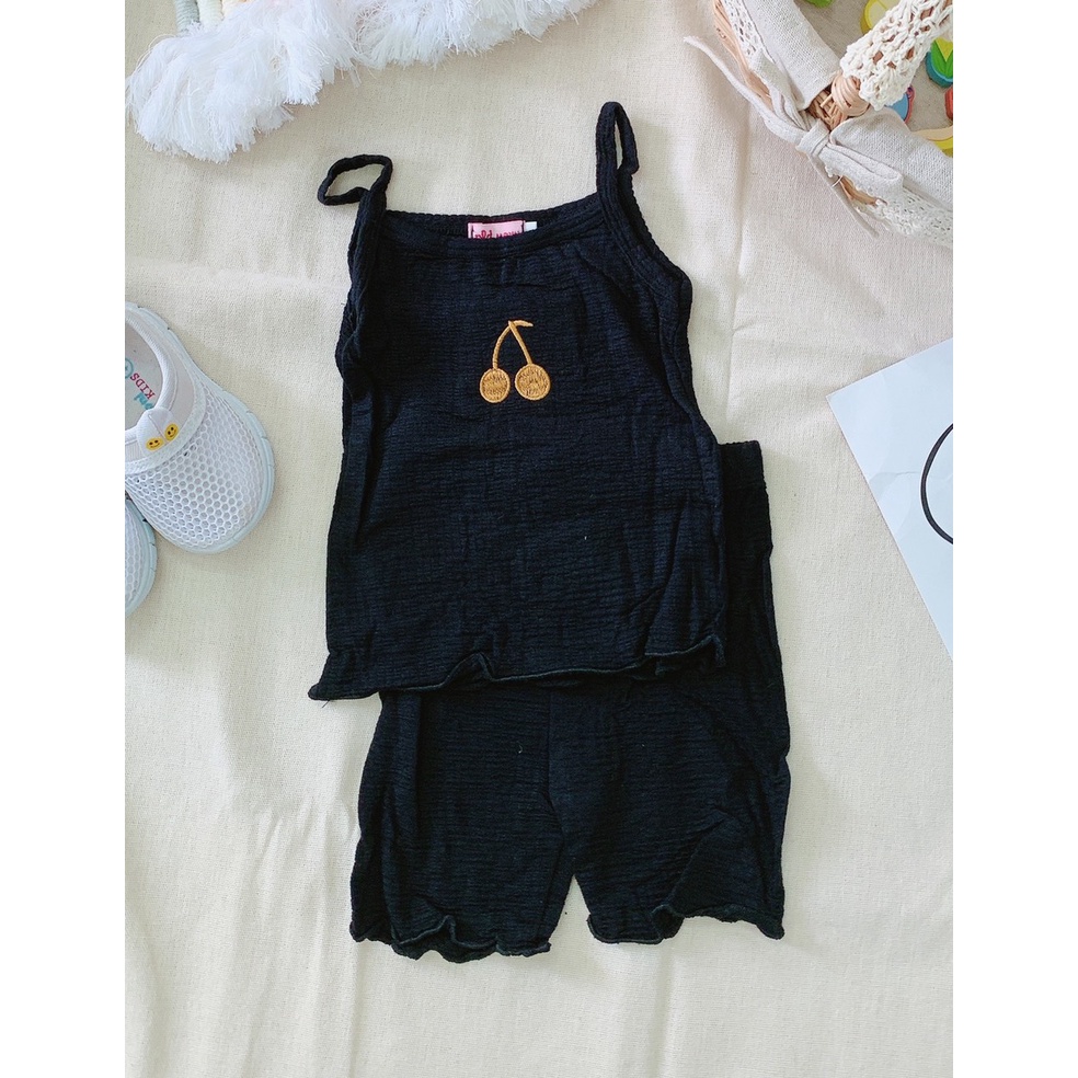 Lyvyshop - Bộ dây thêu Cherry siêu dễ thương cho bé 07-22kg