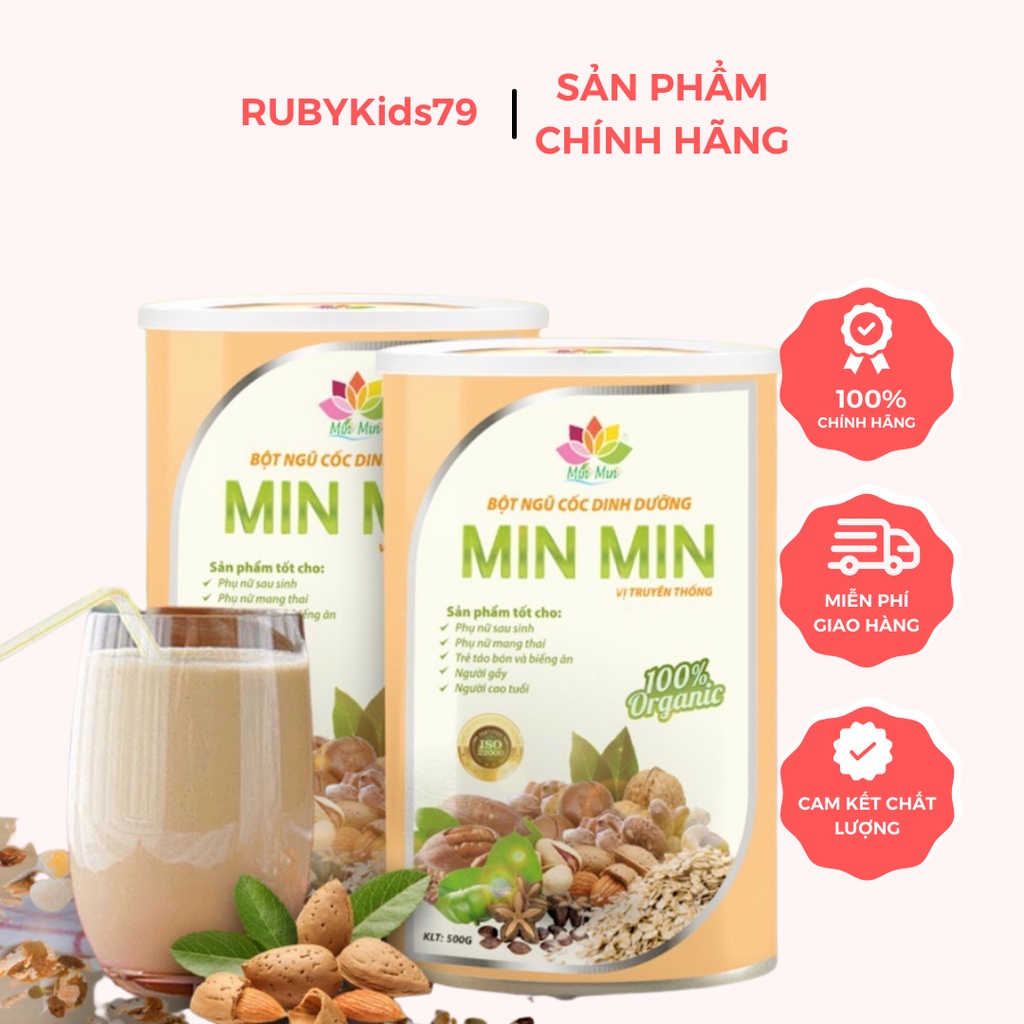 Ngũ cốc lợi sữa min min chính hãng trước và sau sinh, ngũ cốc dinh dưỡng cho mọi lứa tuổi - rubykids79