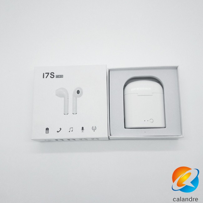 Set 2 Tai Nghe Bluetooth Không Dây Mini Kèm Hộp Sạc Dùng Cho Apple Iphone 7