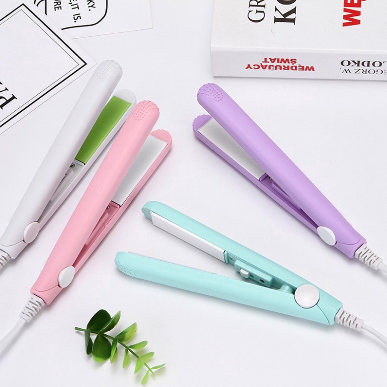 Máy là tóc uốn tóc, duỗi tóc mini tiện lợi ạo Kiểu Nhỏ Gọn, Tiện Lợi [Tặng Kèm Hộp Đựng Xinh Xắn]