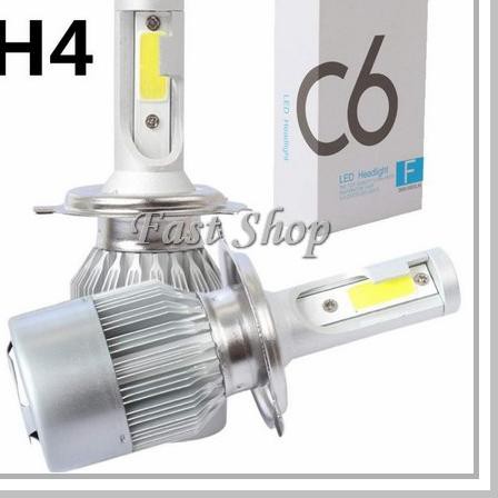 Bộ 2 Đèn Pha Led Cob C6 H4 36w - 3800lm H Siêu Sáng Cho Xe Hơi