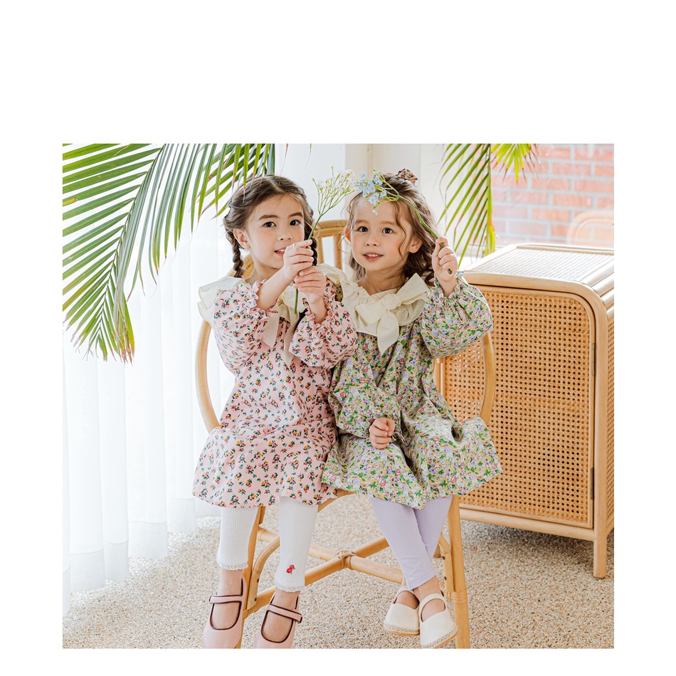 Váy hoa cổ nơ Bebezoo BEB1OP102