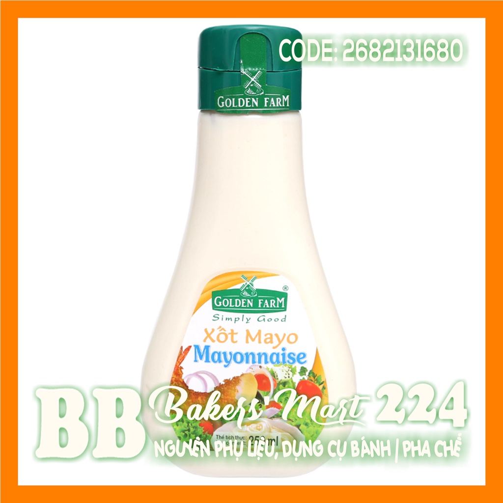 Xốt Mayonnaise hiệu Golden Farm - Chai 250ml