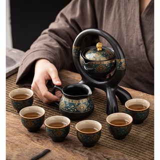 Bộ Ấm Trà Hoài Cổ Trà Đạo Gốm Sứ( bao gồm1 ấm trà +1 bộ lọc trà và 6 chén đi kèm).