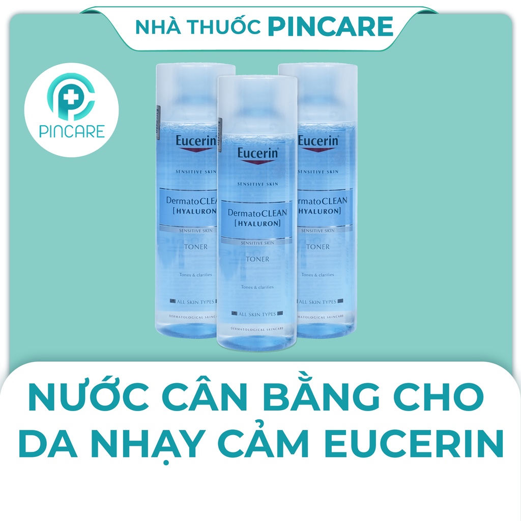Nước cân bằng Eucerin Dermato Clean Clarifying Toner cho da nhạy cảm, da thường - Hàng chính hãng - Nhà thuốc PinCare