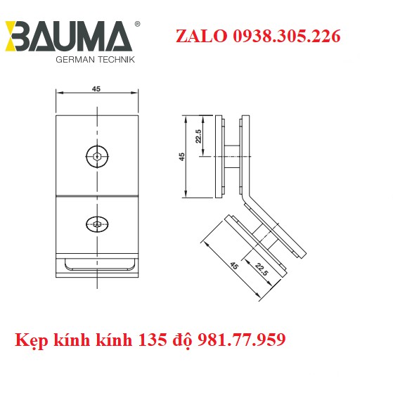 Kẹp kính kính 135 độ 981.77.959 | BigBuy360 - bigbuy360.vn