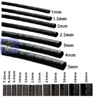 Ống gen nhiệt, Ống co nhiệt, nhiều kích cỡ, bán theo mét có 2 màu đen và đỏ