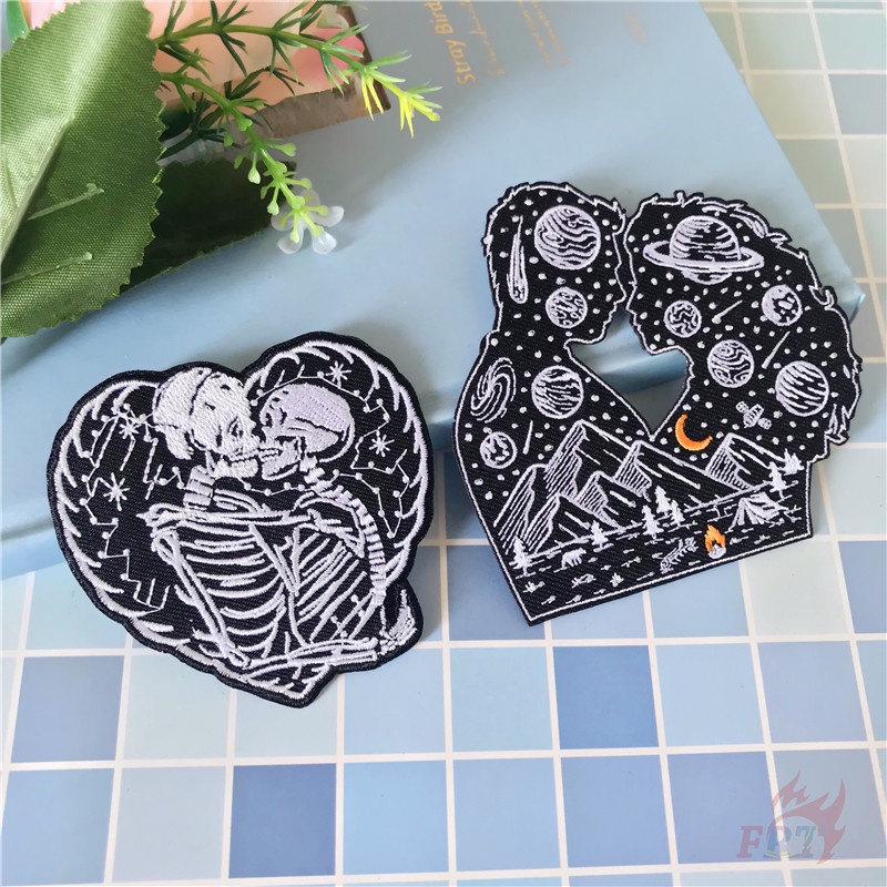 Miếng dán ủi thêu họa tiết cặp đôi độc đáo