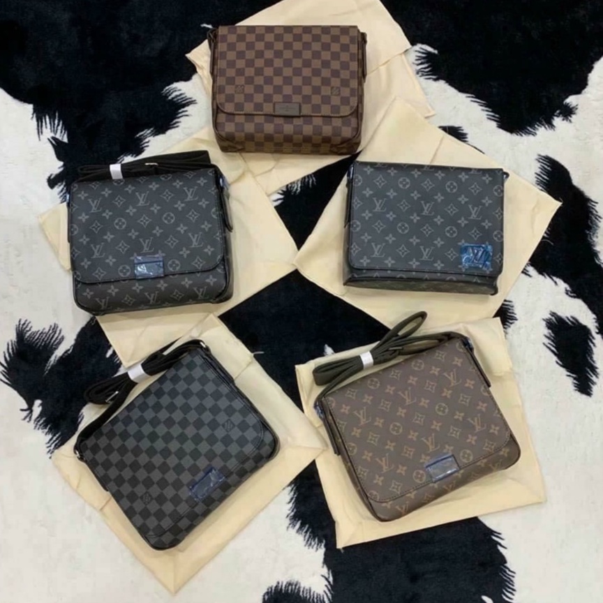 Túi cặp đeo chéo Louis Vuitton Super Distric TC 25x22x8 Fullbox [ Dota ]