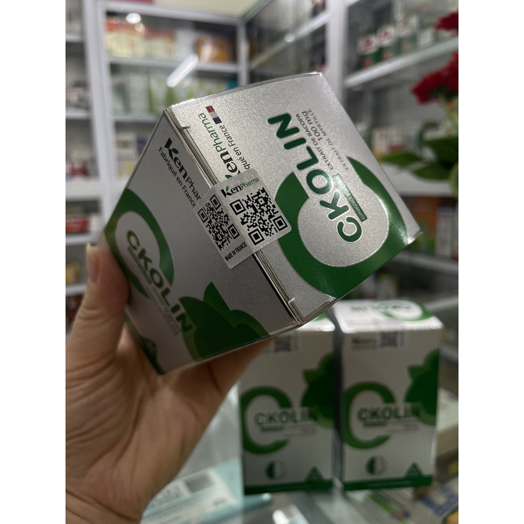 Viên uống bổ não CKOLIN giúp hoạt huyết dưỡng não, giảm đau đầu chóng mặt mất ngủ, cải thiện trí nhớ hộp 30 viên