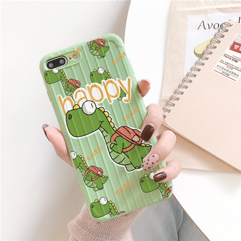 Ốp lưng iphone Dino cổ dài sọc 3D chống va đập 5/5s/6/6plus/6s/6splus/7/7plus/8/8plus/x/xs/11/12/pro/max/plus/promax | BigBuy360 - bigbuy360.vn