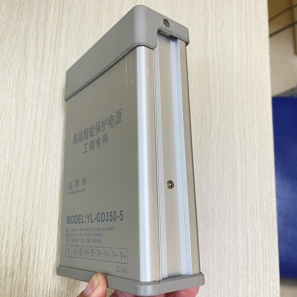 Nguồn 5V 70A  YL vỏ nhôm ngoài trời